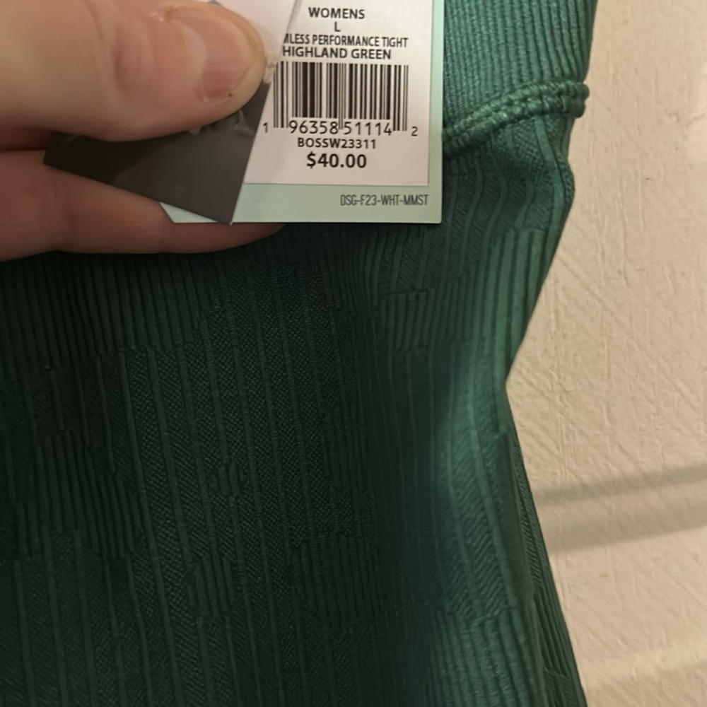 DSG Seamless Performance Legging: HIGHLAND GREEN: NEW WITH TAGS: SIZE L - Picture 4 of 6